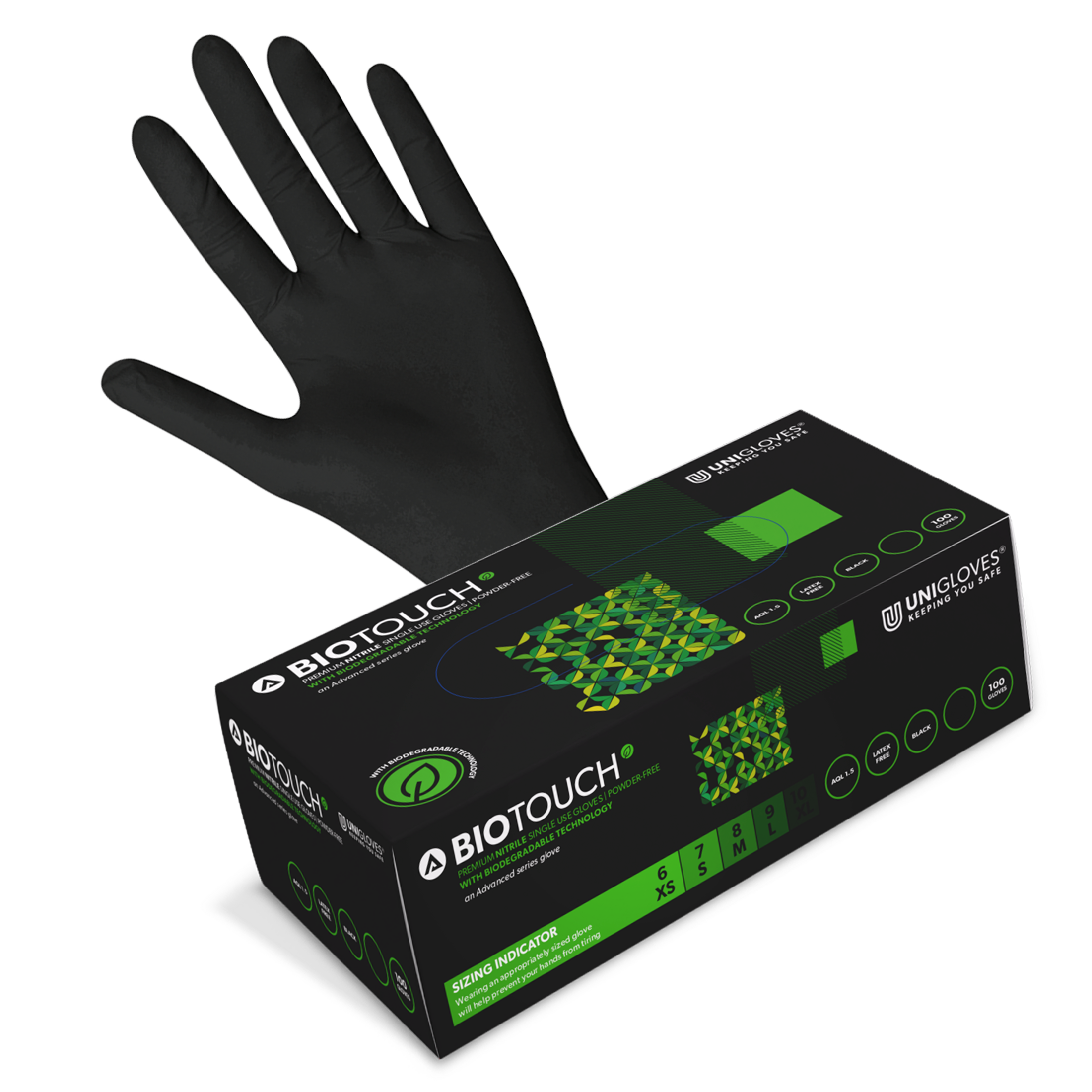 Handschuhe BioTouch Black 100 Stück