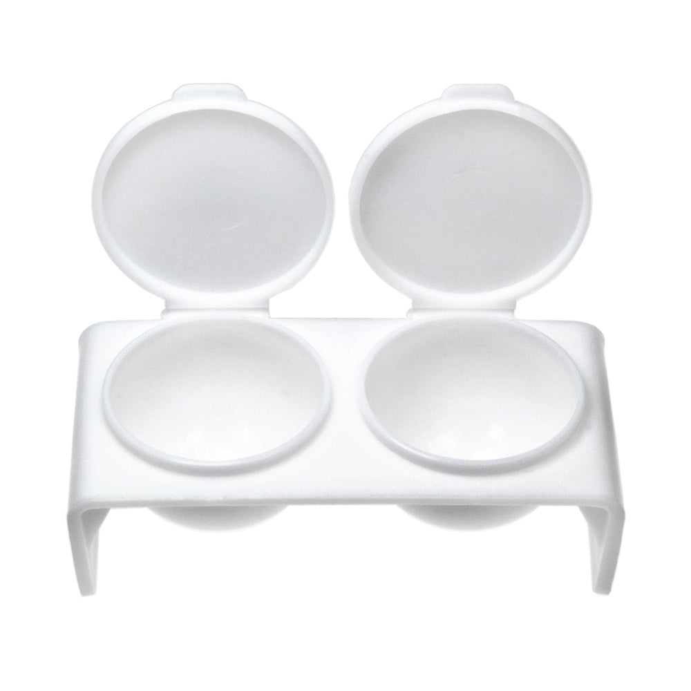 Dappen Dish Plastik mit 2 Gefäßen und Deckel