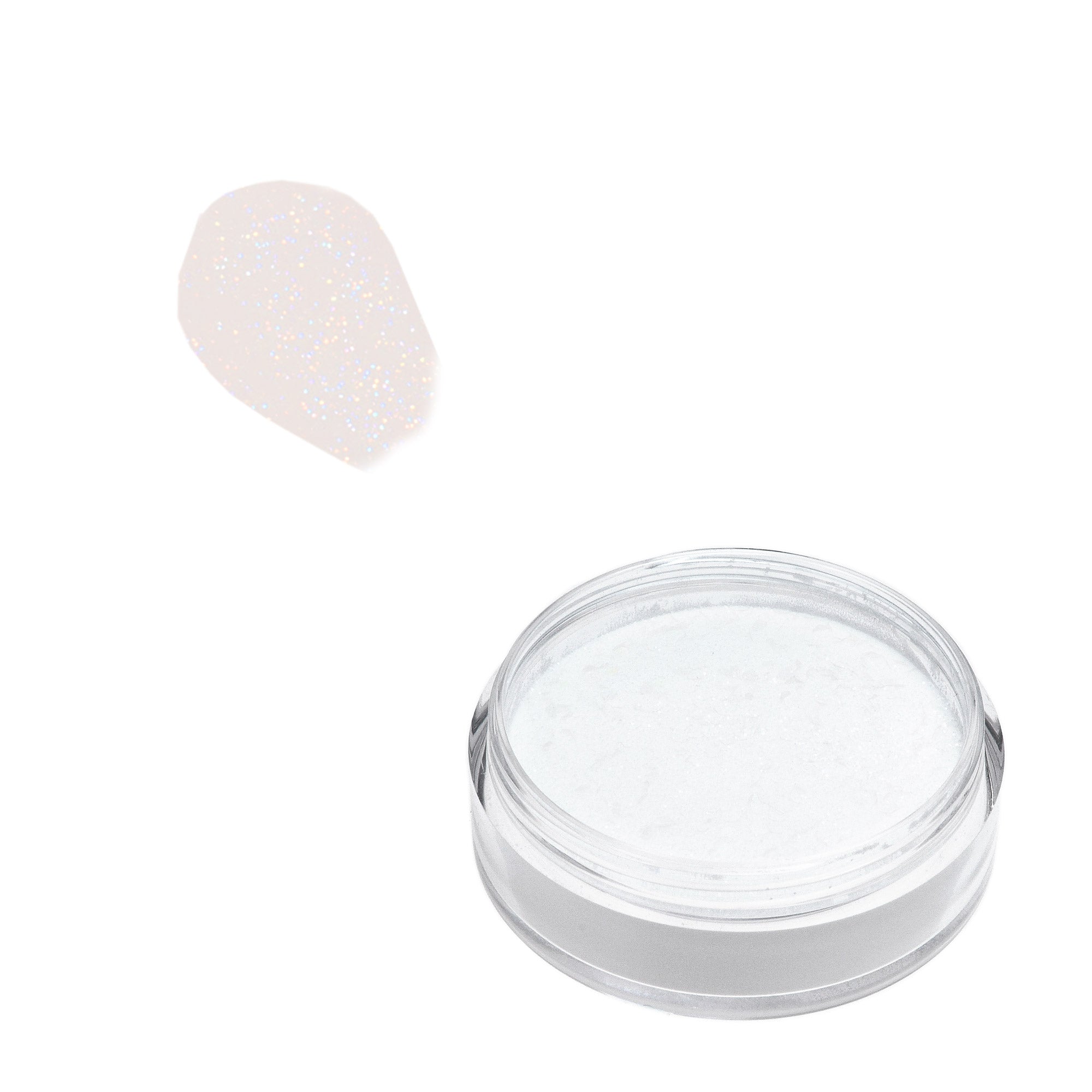 Acryl Pulver 10 g. - White-Glitter