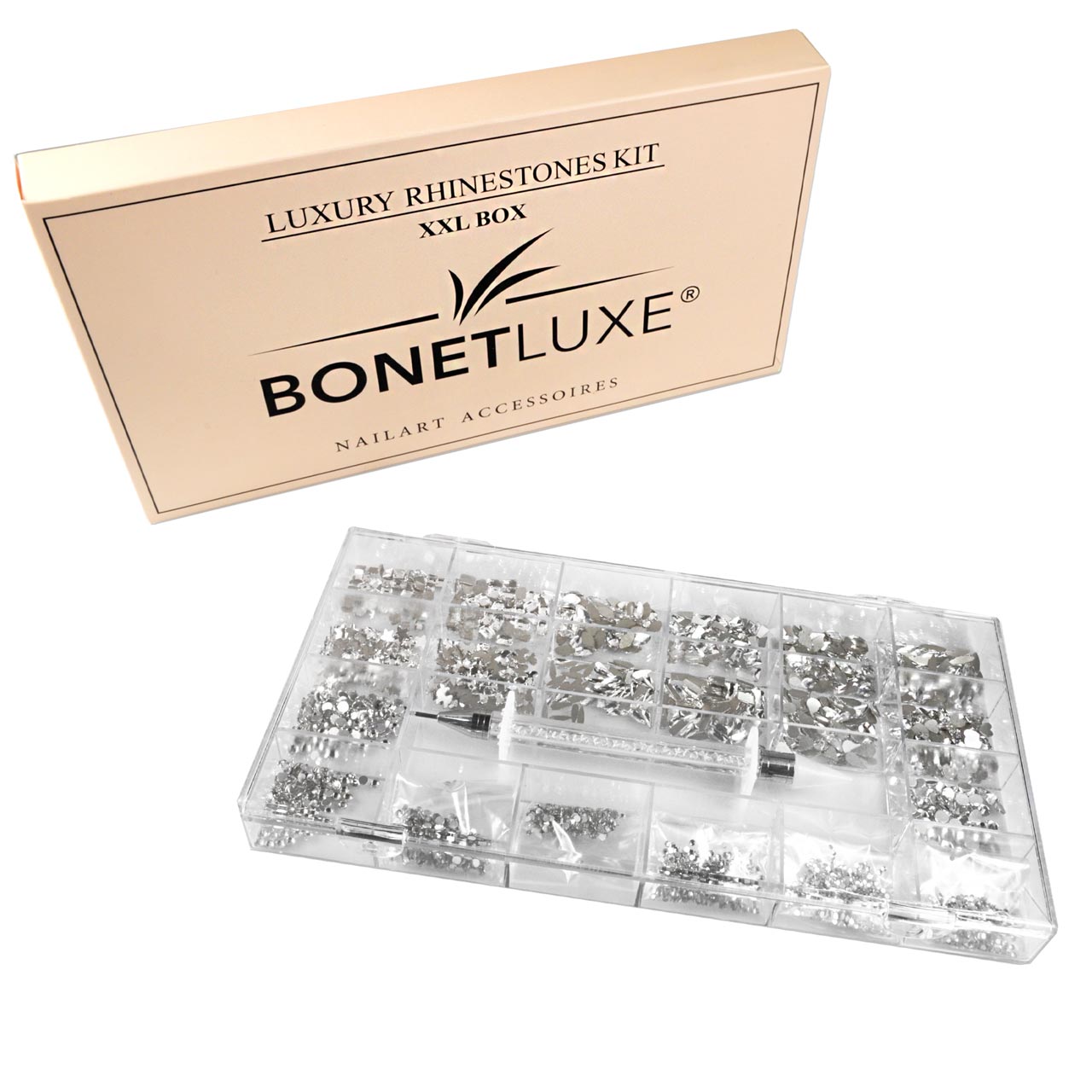 Bonetluxe Luxury Rhinestone Kit XXL Crystal Clear