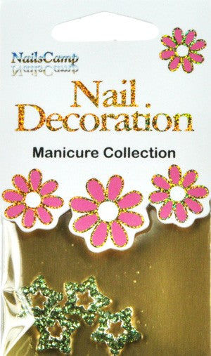 Nail Decoration Inlay Stern gold/clear