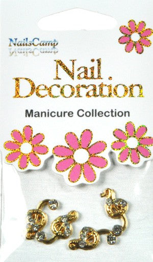 Nail Decoration Inlay Noten gold/clear
