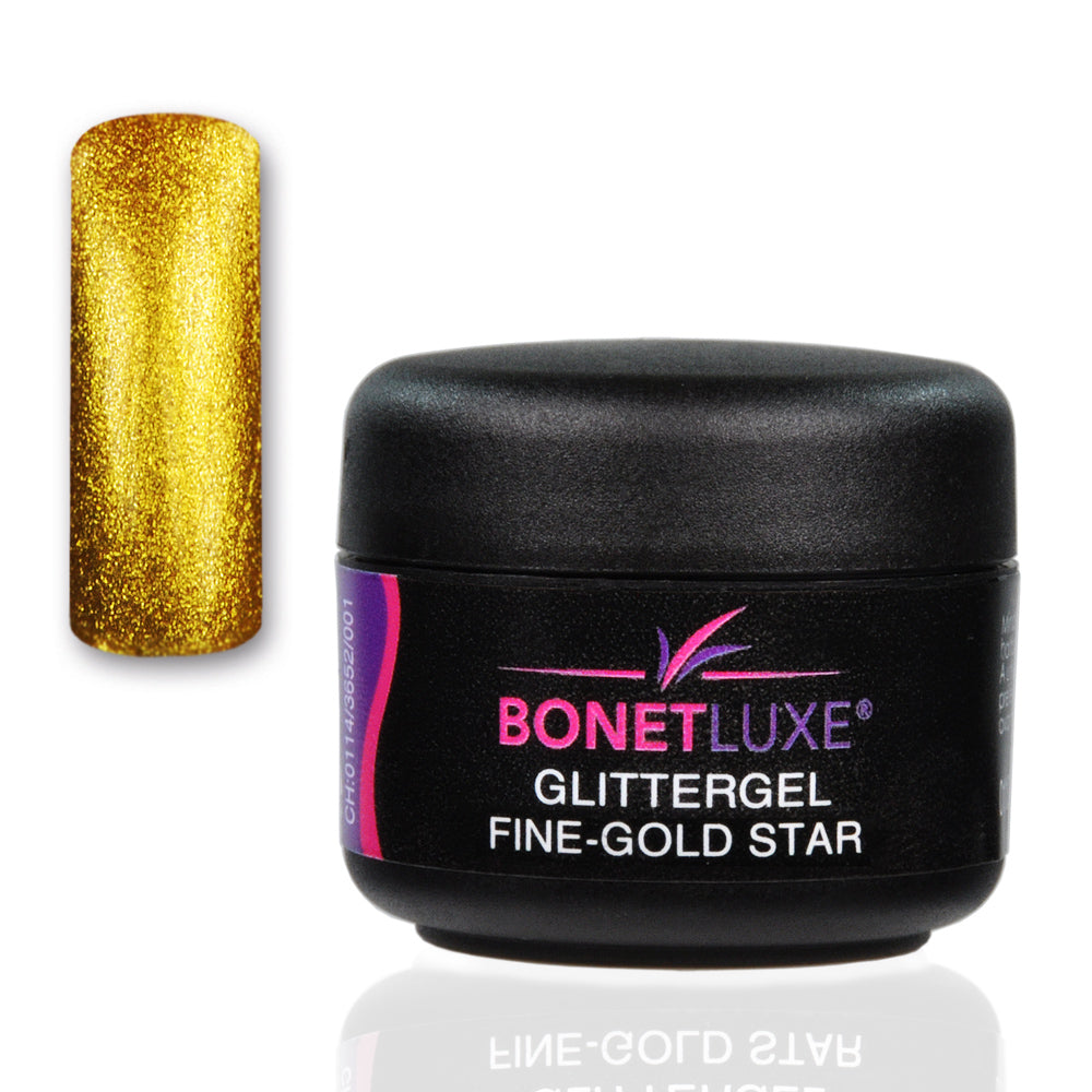 Bonetluxe Glittergel Fine Gold Star