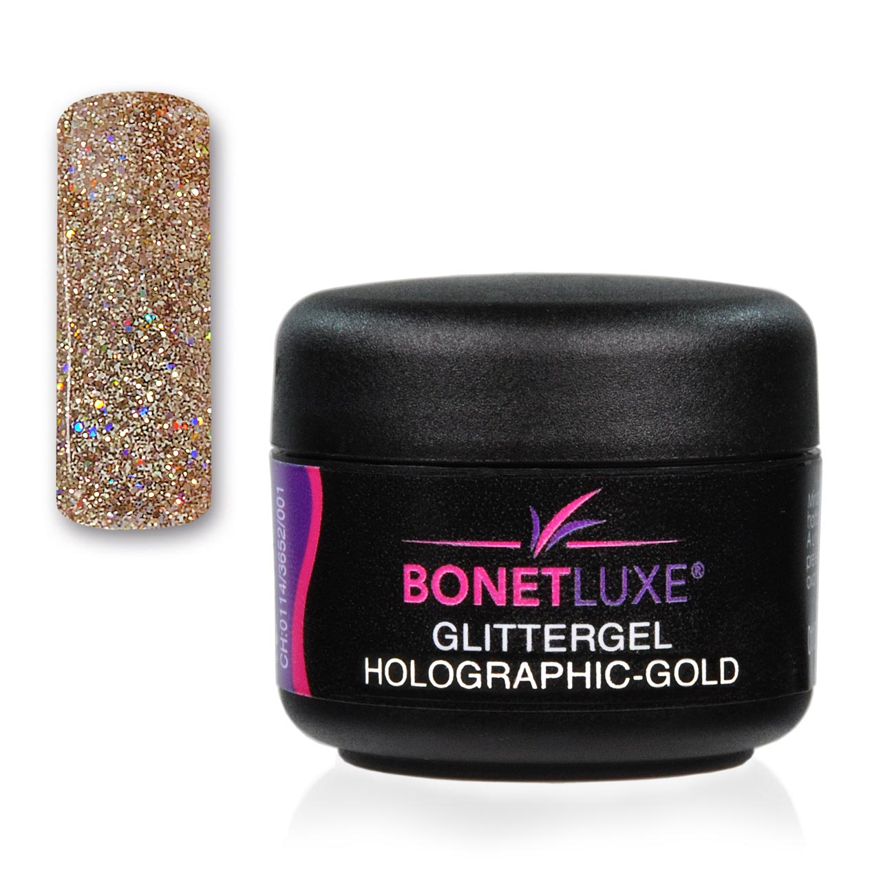 Bonetluxe Glittergel Holographic-Gold
