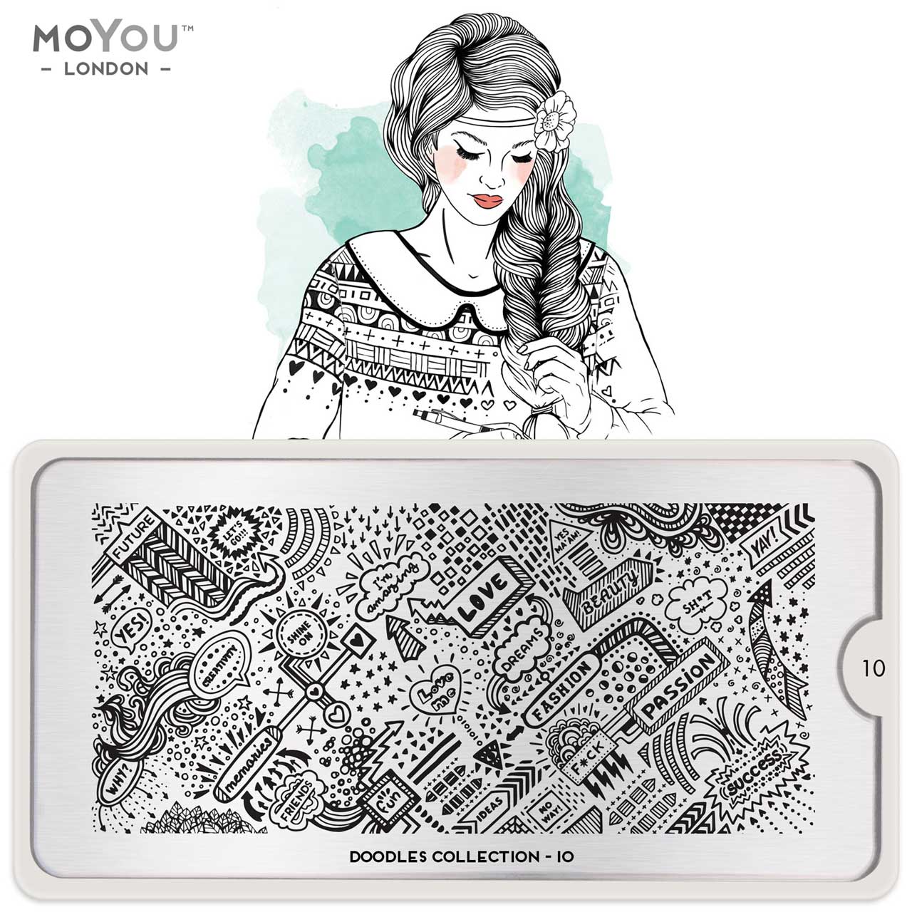 MoYou Stamping Plate Doodles 10