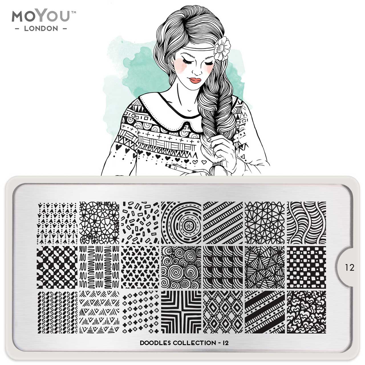 MoYou Stamping Plate Doodles 12