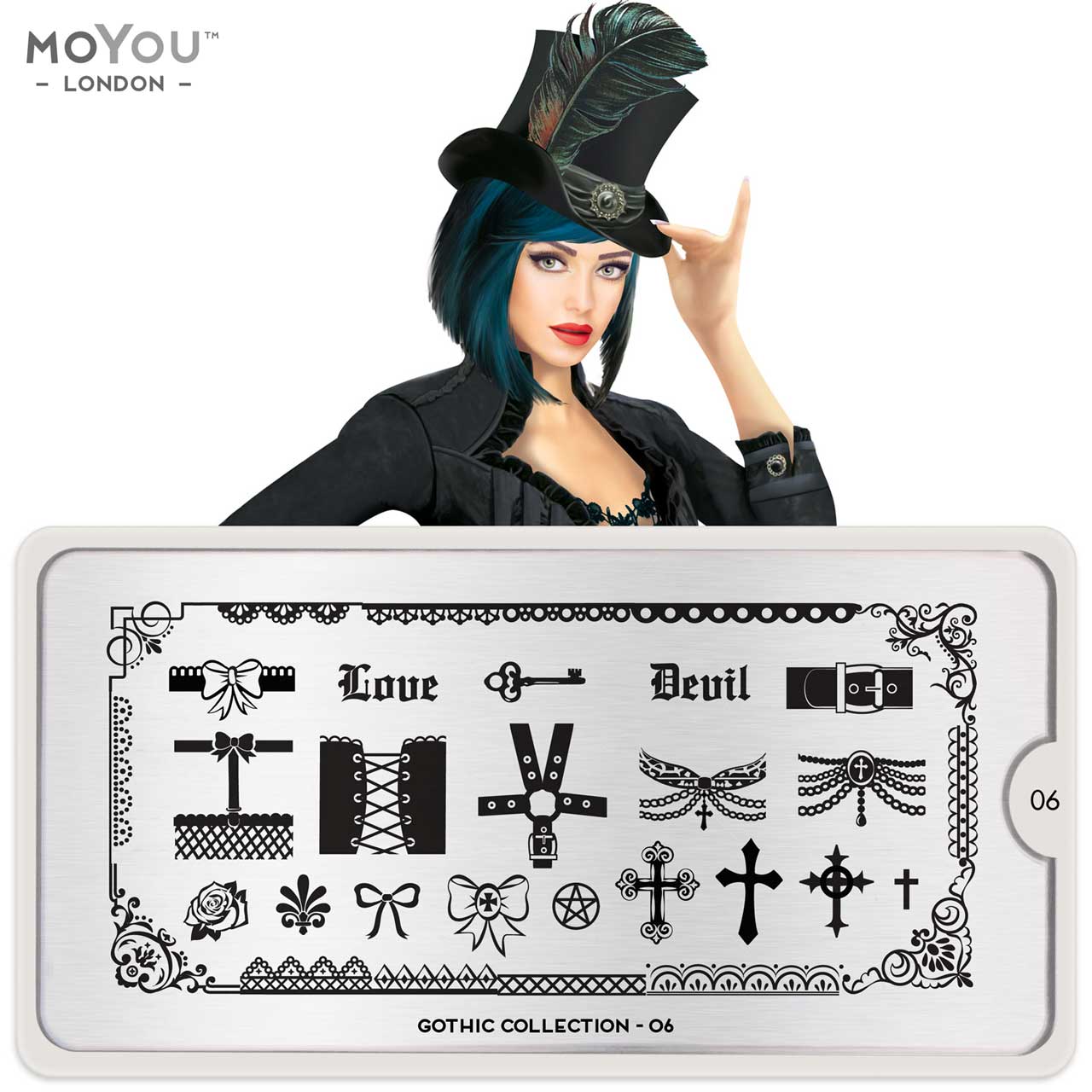 MoYou Stamping Plate Gothic 06