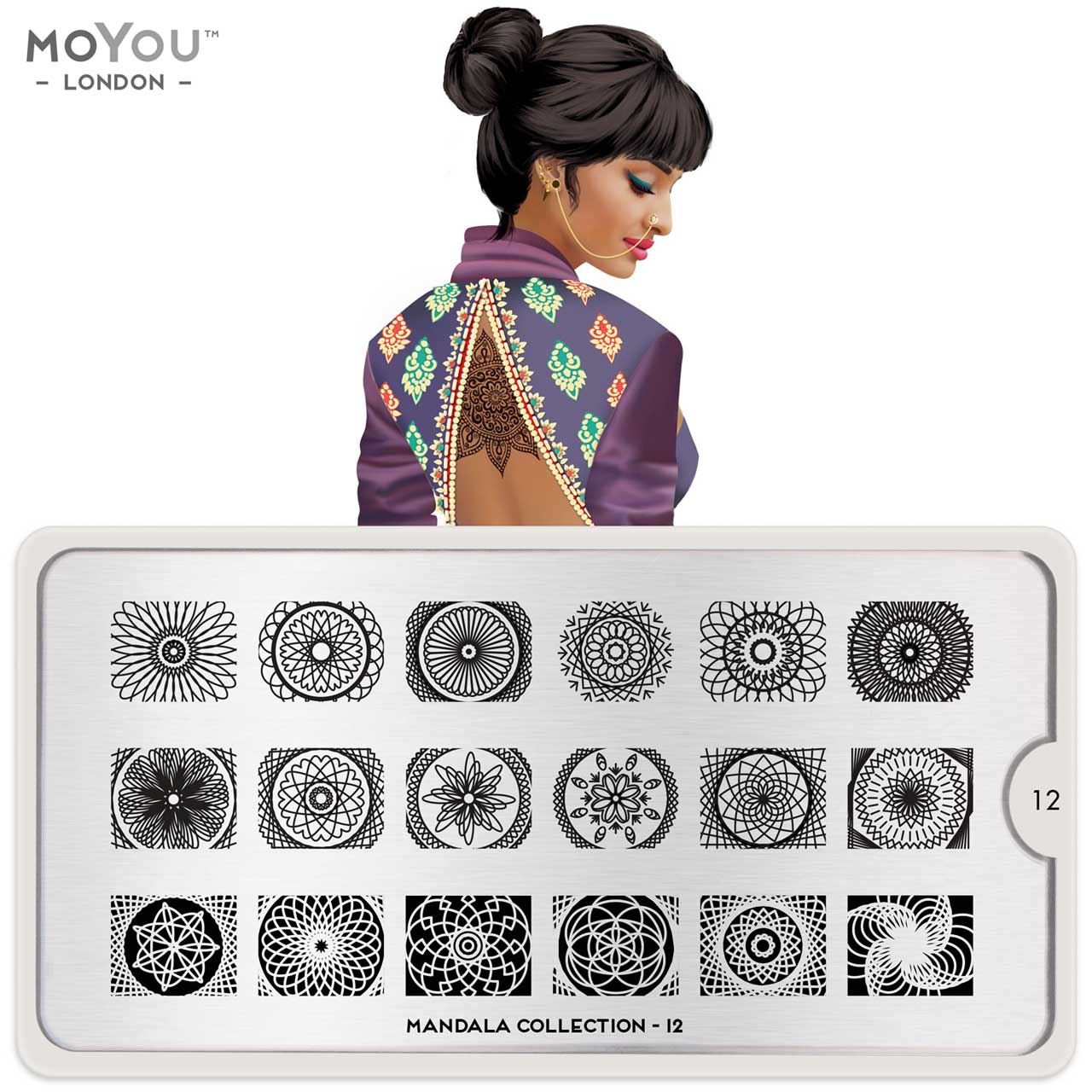 MoYou Stamping Plate Mandala 12