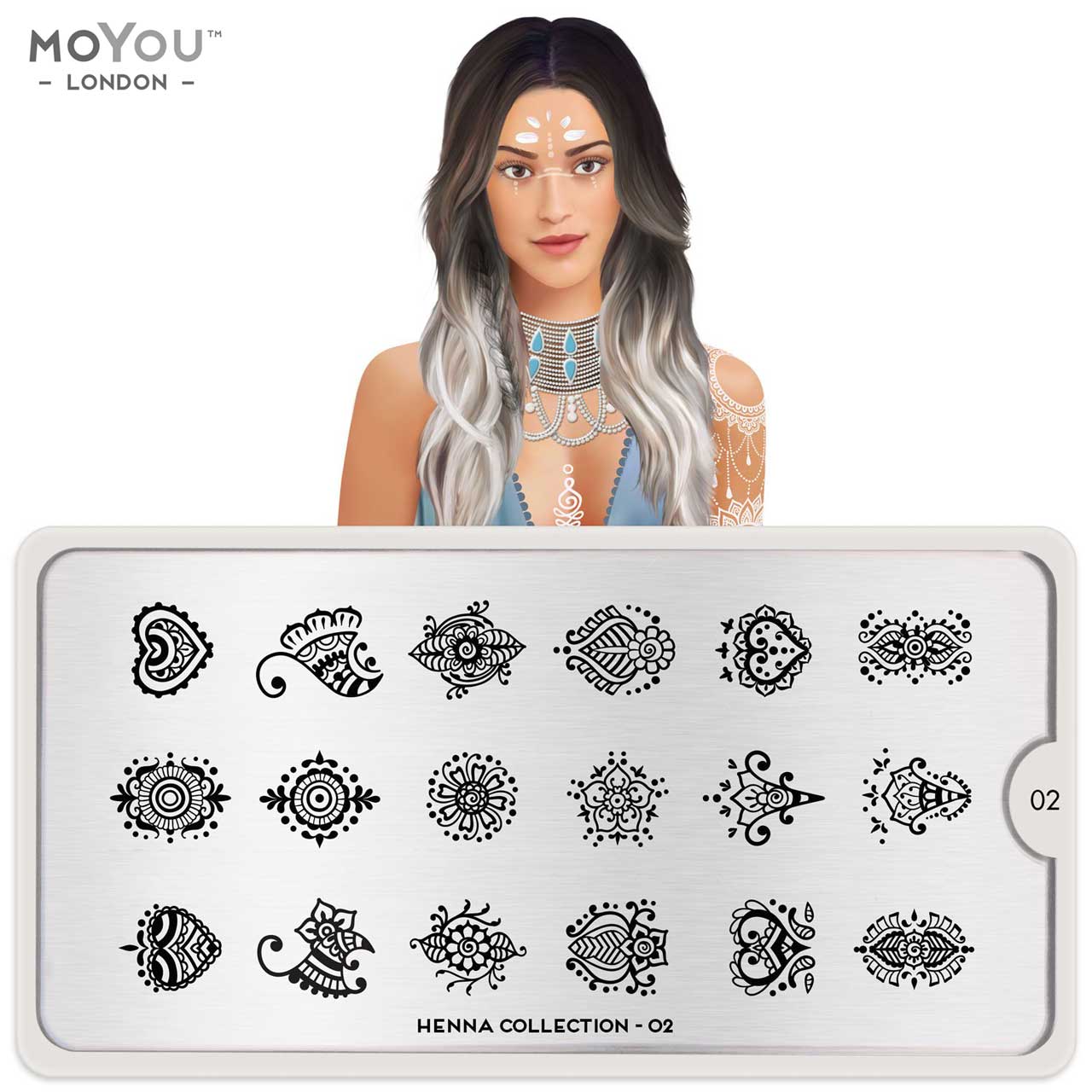 MoYou Stamping Plate Henna 02