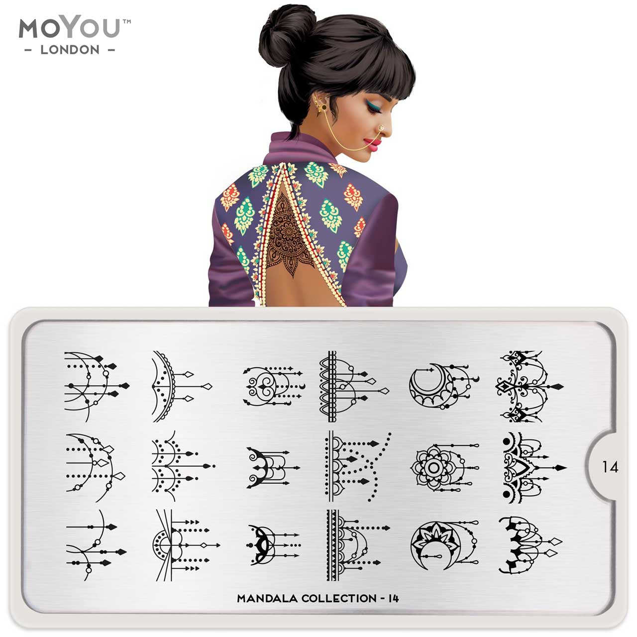 MoYou Stamping Plate Mandala 14