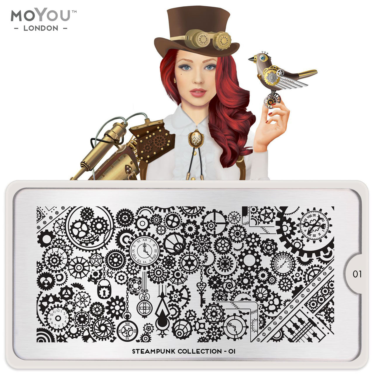 MoYou Stamping Plate Steampunk 01