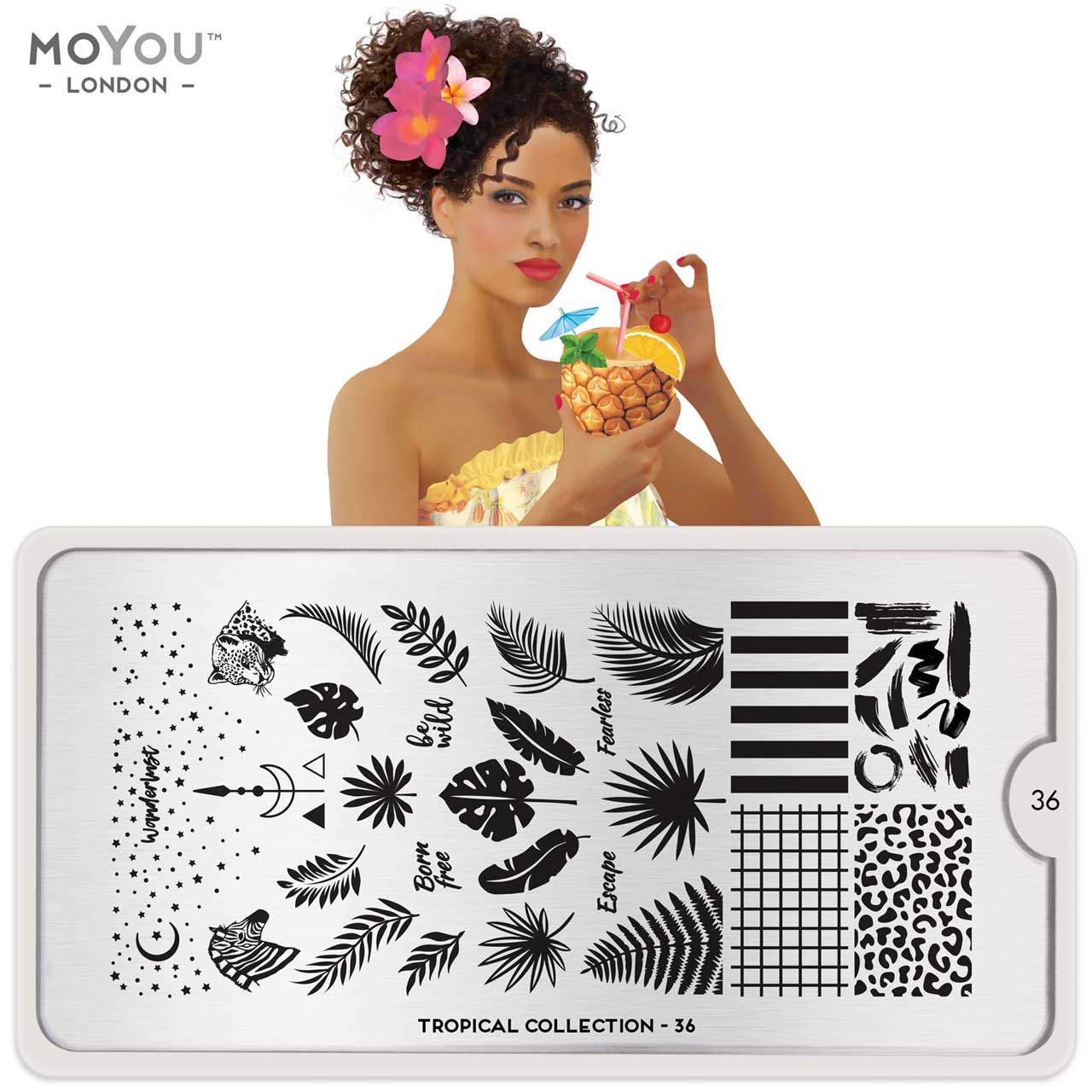 MoYou Stamping Plate Tropical 36