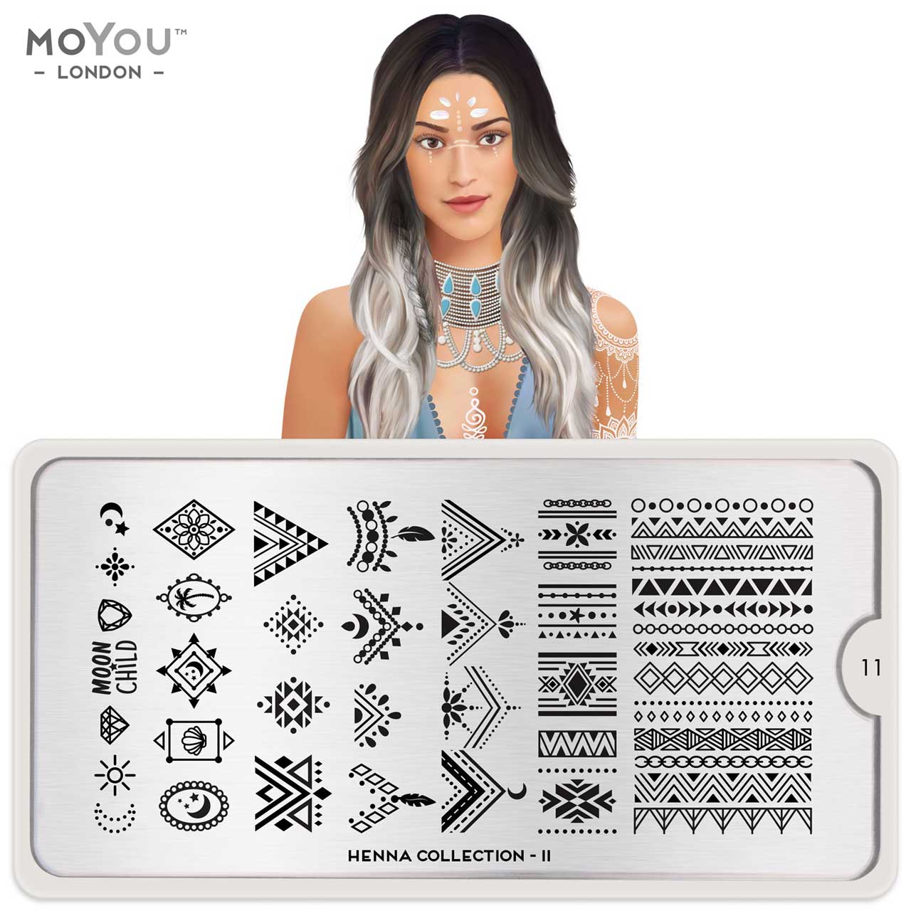 MoYou Stamping Plate Henna 11