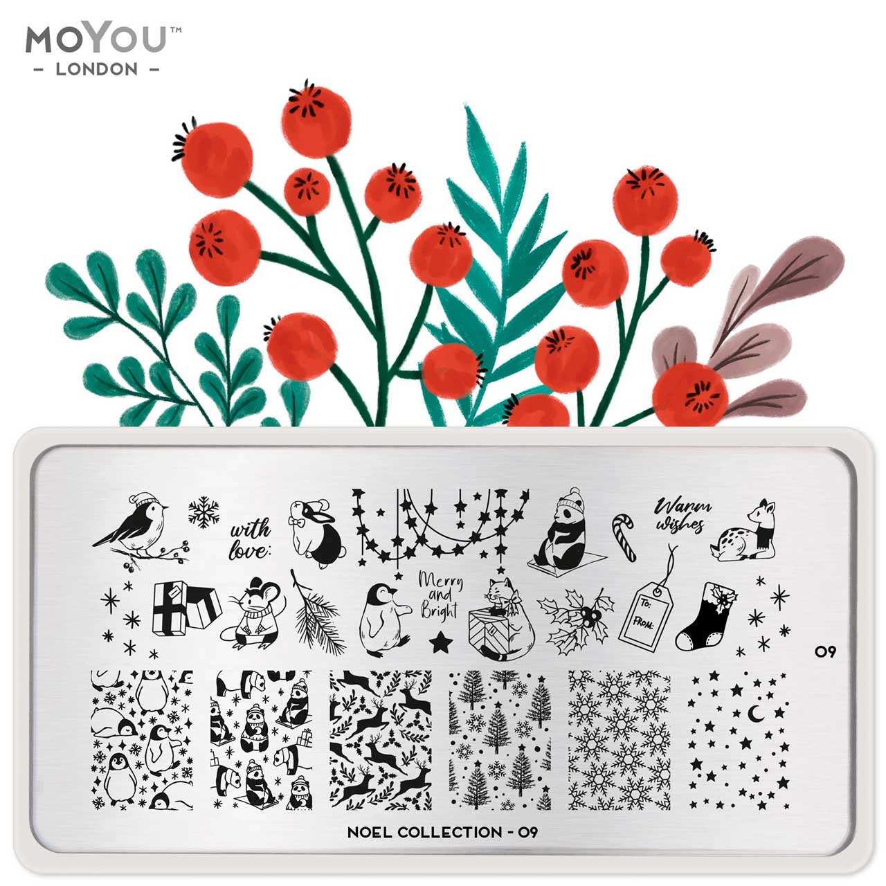 MoYou Stamping Plate Noel 09
