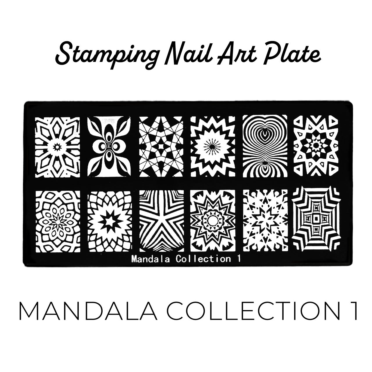 Bonetluxe Stamping Plate Mandala Collection 1