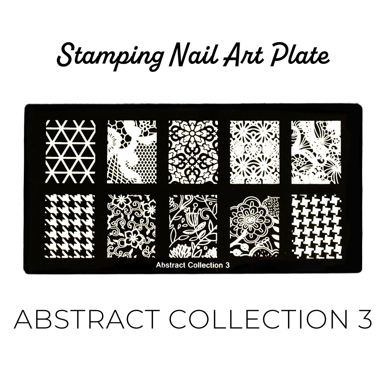 Bonetluxe Stamping Plate Abstract Collection 3