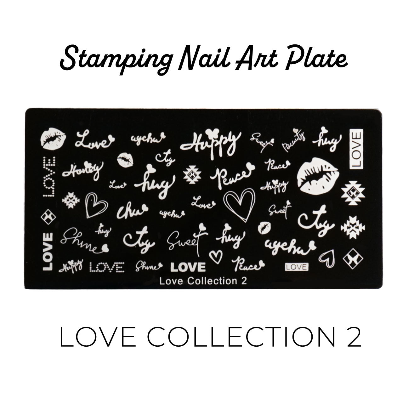 Bonetluxe Stamping Plate Love Collection 2