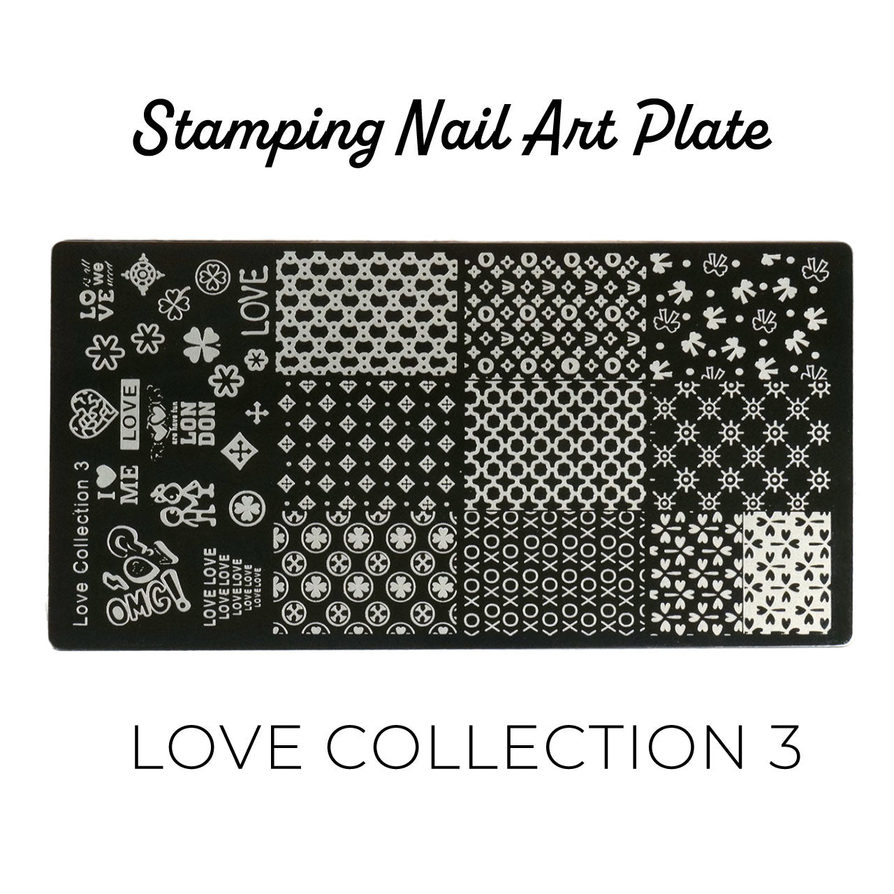 Bonetluxe Stamping Plate Love Collection 3