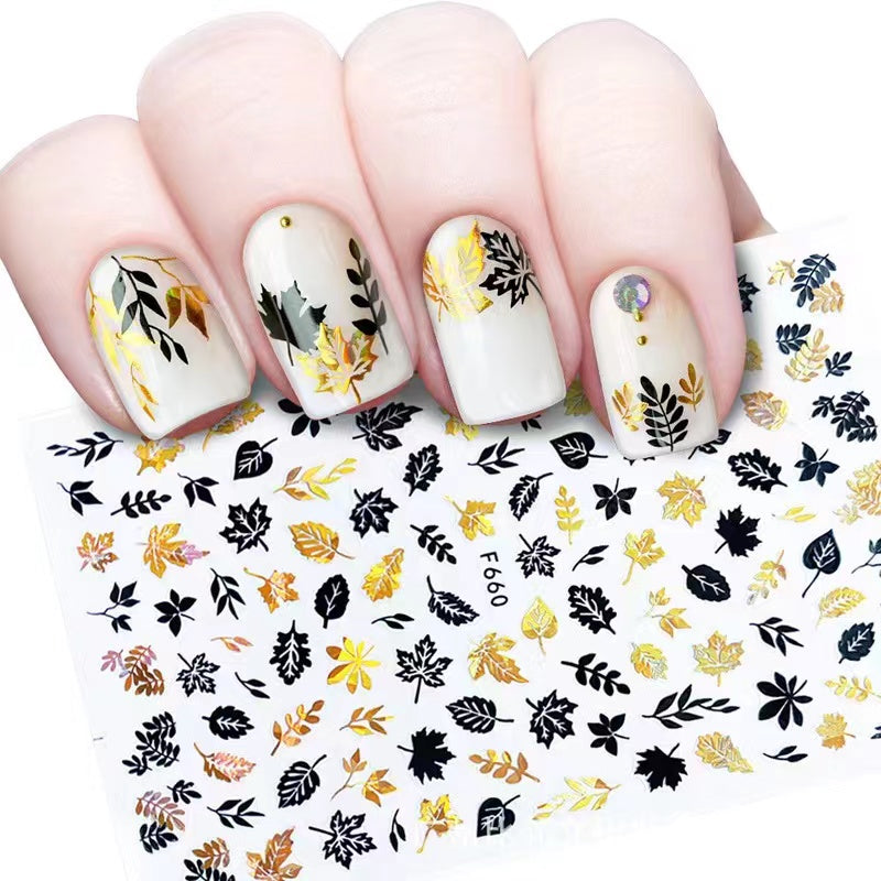 Nail Sticker Leaves 1